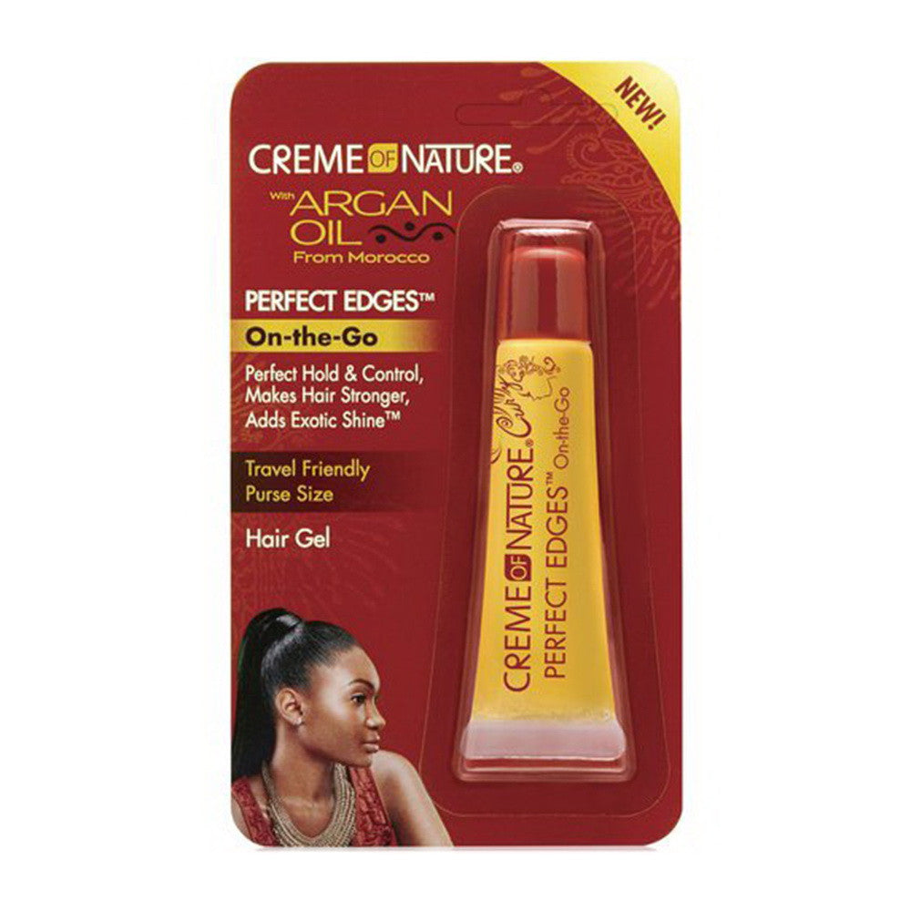 Creme of Nature Argan Oil Perfect Edges On The Go Hair Gel, 0.5 oz